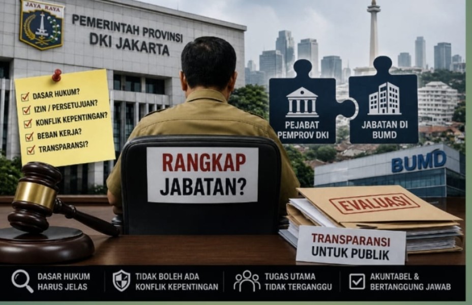 Rangkap Jabatan Pejabat DKI Mengemuka, Gubernur Diminta Evaluasi dan Buka Data