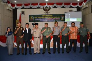 Bupati Kampar Hadiri Sosialisasi Pencegahan Karlahut Danrem 031/WB 