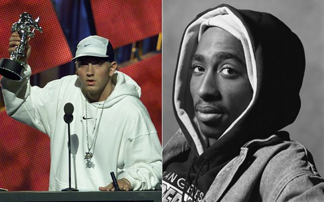 Eminem Tulis Surat Penghargaan untuk Tupac Shakur