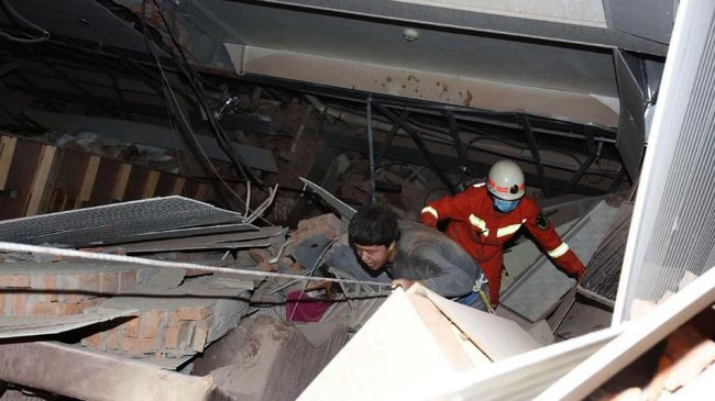 Korban Hotel Tempat Karantina Corona Roboh di China Bertambah