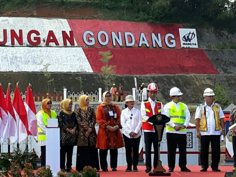 Jokowi Resmikan Bendungan Gondang di Karanganyar