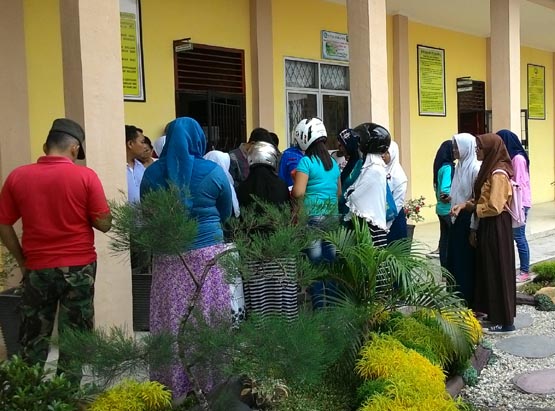 Jaringan Ngadat, Bikin Peserta PBDB Online di Mandau Protes 