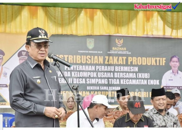 Wujudkan Inhil Gemilang, Wardan Maksimalkan Zakat Produktif