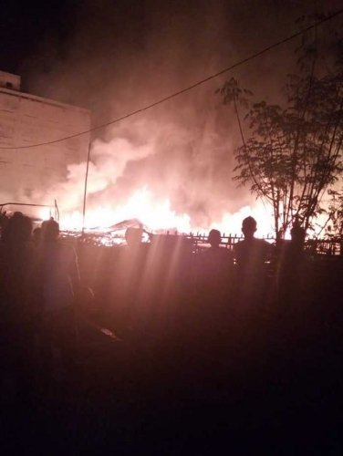 Kerugian Akibat Kebakaran 4 Rumah dan 1 Kios di Kudap Capai Rp300 Juta Lebih