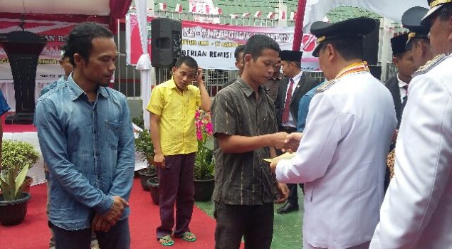 16 Orang Dapat Remisi Bebas Pada HUT RI ke-71 di Rutan Siak