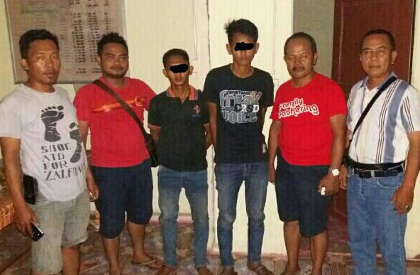 Curi Ranmor di Rumah Kosong, Dua Warga Sanglar, Inhil Ditangkap Polisi 