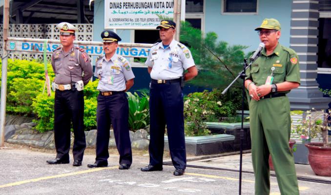 Dishub Dumai Gelar Apel Pasukan Operasi Angkutan Barang 2015