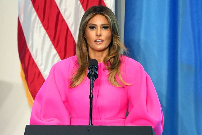 Melania Trump Disoraki Saat Pidato di Acara Pemuda 