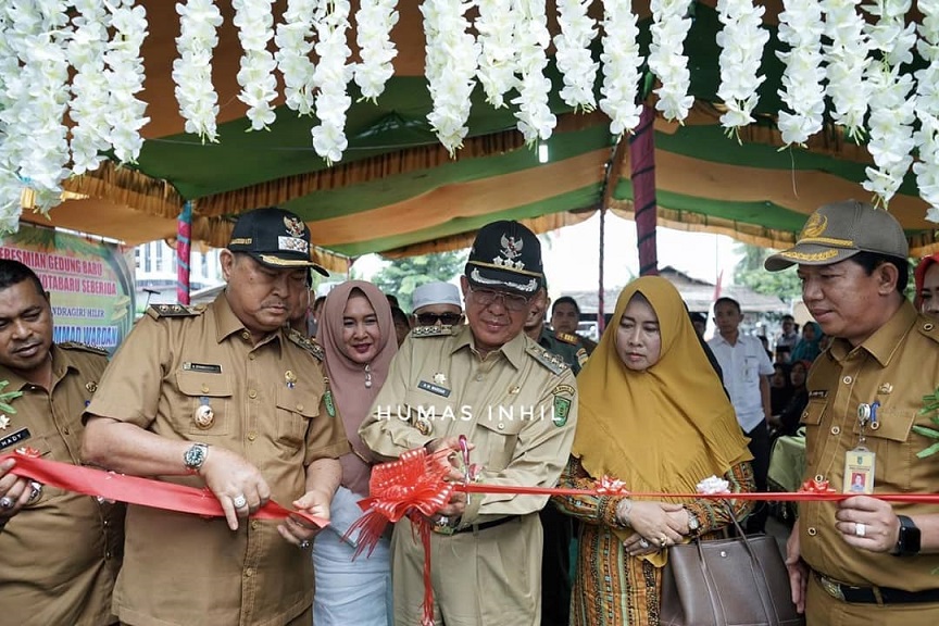 Bupati Wardan Resmikan Dua Puskesmas Kacamatan Keritang dan Reteh