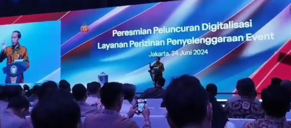 Atasi Rumitnya Izin Penyelenggaraan Event. Presiden Jokowi Luncuran Digitalisasi Layanan Perizinan Penyelenggaraan Event