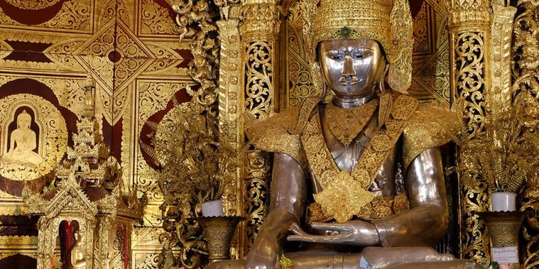 Buddha Perak nan Sakral di Yangon