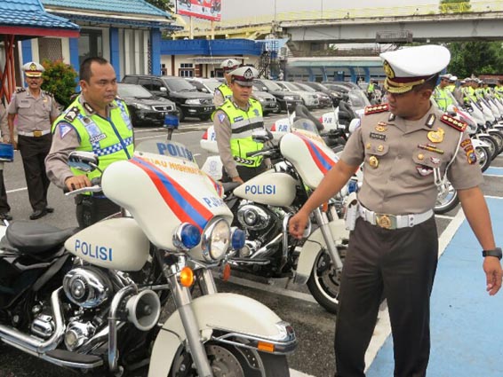 925 Personil Ditlantas Polda Riau Diterjunkan dalam Operasi Ramadniya Siak