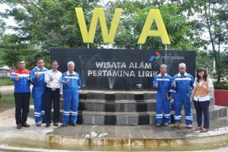 ESDM Propinsi Riau Kunjungi Wisata Alam Pertamina Lirik, Inhu 