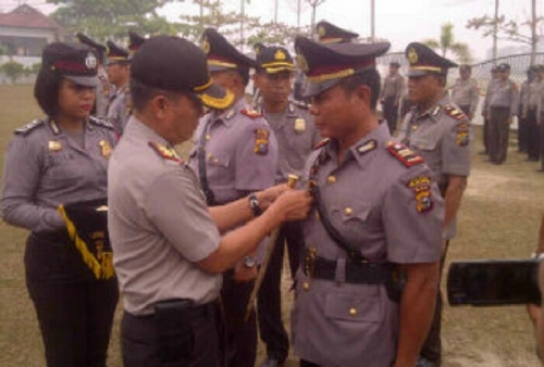 Rombak Jabatan, Polres Pelalawan Mutasi Lima Perwira
