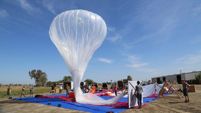 Balon Internet Google Berhasil Uji Coba Sepanjang 40 Juta KM 