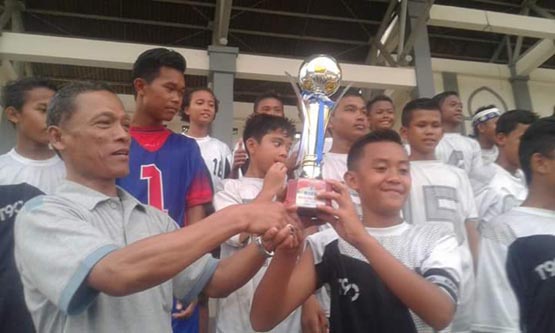 SMPN 1 Bangkinang Juara Liga Sepakbola Pelajar U-14 Piala Mempora Wilayah Riau