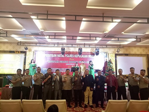 Polres Merantih Gelar Perayaan Natal Bersama