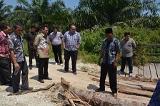 Gesa Bangun Pulau Rupat, Wabup Bengkalis Tinjau Sejumlah Titik Rencana Proyek Strategis 