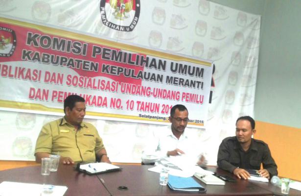 KPUD Meranti Sosialisasikan Perubahan Undang-undang Pemilu dan Pemilukada 
