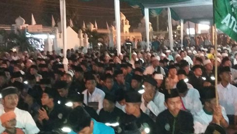 Ribuan Umat Islam Pelalawan Ikut Tablig Akbar 1 Muharram 1437 H