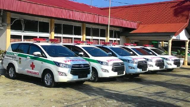 Dinkes Kampar Dapat Bantuan 6 Unit Ambulans