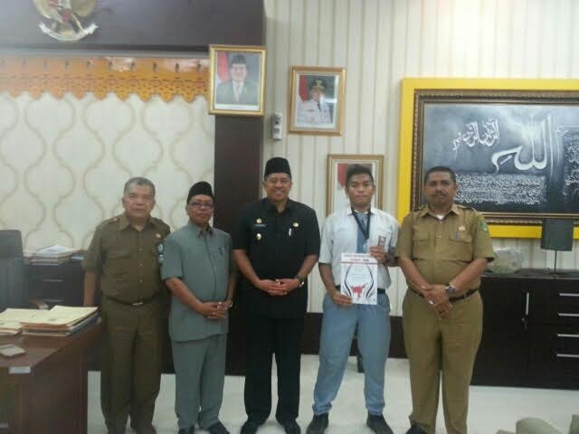 Harumkan Nama Indonesia, Wakil Bupati Siak Menerima Kunjungan Romario Sandra Joshua