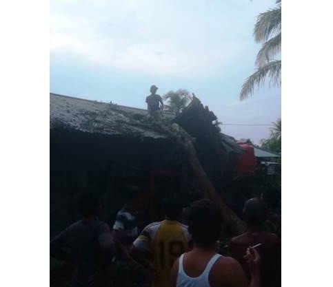 12 Rumah di Rohul Rusak akibat Puting Beliung