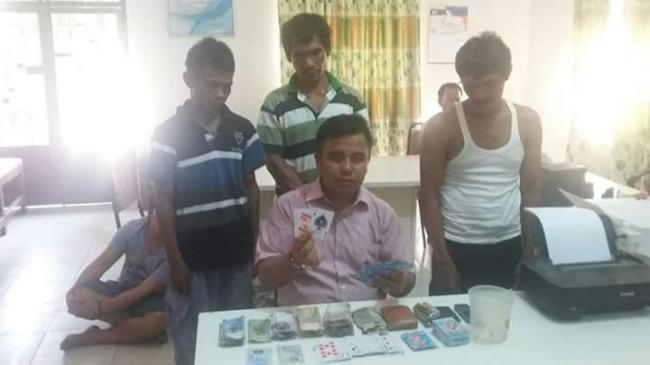 Polsek Tapung Hilir Amankan Tiga Pelaku Judi 