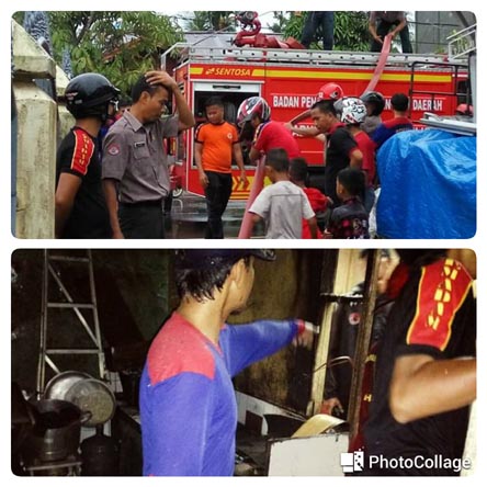 Bergerak Cepat, Tim Damkar BPBD Inhil Berhasil Selamatkan Rumah Warga dari Kebakaran 