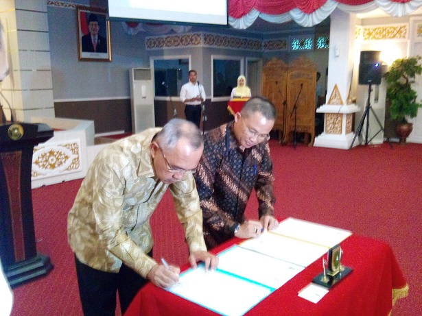 Gubri dan Pelindo Tandatangani Nota Kesepahaman Pembangunan Pelabuhan
