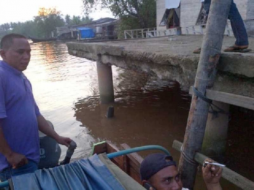 Dewan Inhil Minta Dermaga di Ibukota Kecamatan Pelangiran Segera Dibangun Ulang 