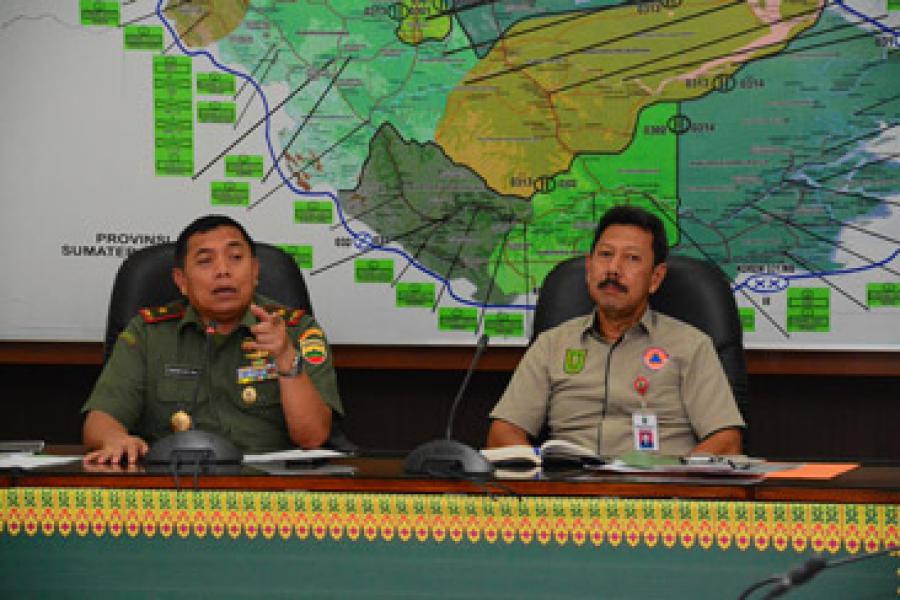 Danrem 031/WB Pimpin Rapat Persiapan Penanganan Karhutla 9 Provinsi