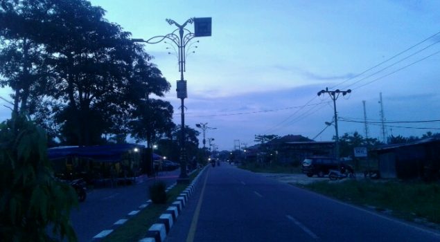 Warga Kampung Tualang Keluhkan Lampu Jalan Padam 