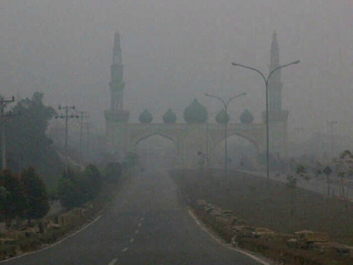 Kabut Asap Mulai Menghilang, Sekolah di Pelalawan Mulai Beraktivitas