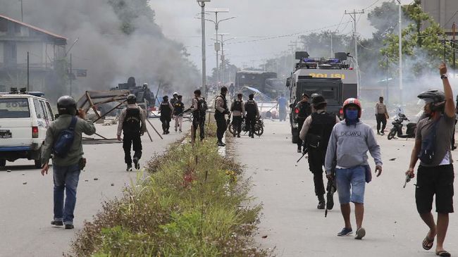 Polisi Tetapkan 34 Tersangka Kerusuhan Mimika, 13 Diduga KNPB
