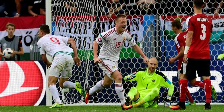 Hasil Piala Eropa, Hungaria Bikin Sejarah Usai Kalahkan Austria 