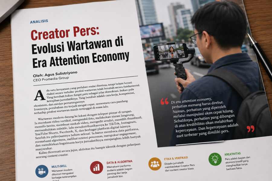Creator Pers: Evolusi Wartawan di Era Attention Economy