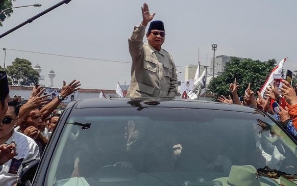 Prabowo Pakai Mobil Eks Donatur ISIS Saat Kampanye di Cianjur