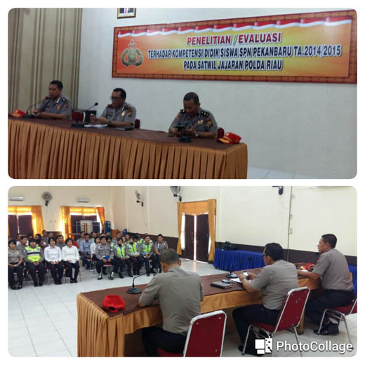 Untuk Penelitian Kompetensi, Polres Inhil Gelar Pengisian Quesioner bagi Siswa SPN Tahun 2014-2015