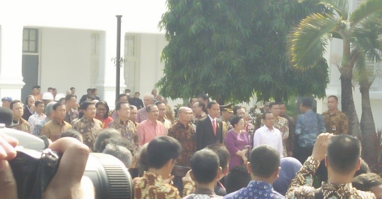 Jokowi dan Megawati Hadiri Peresmian Pameran Lukisan Istana di Galeri Nasional