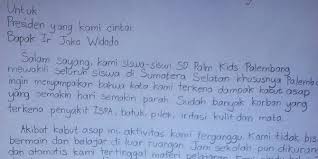 Siswa SD Kirim Surat Buat Jokowi