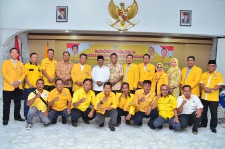 Aklamasi, Indra Gunawan Eet Kembali Pimpin Golkar Bengkalis