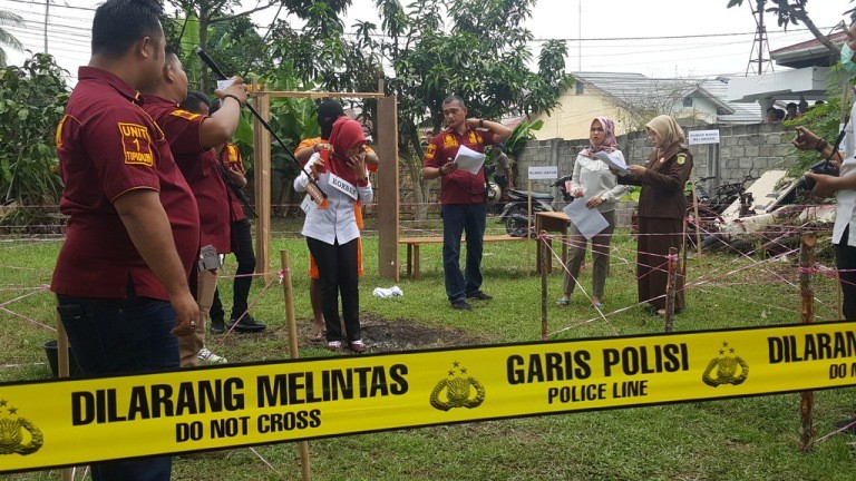 Rekonstruksi Pembunuhan di Selatpanjang, Pelaku Peragakan 26 Adegan 
