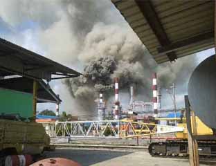 Dapur CDU Pertamina Pakning Terbakar