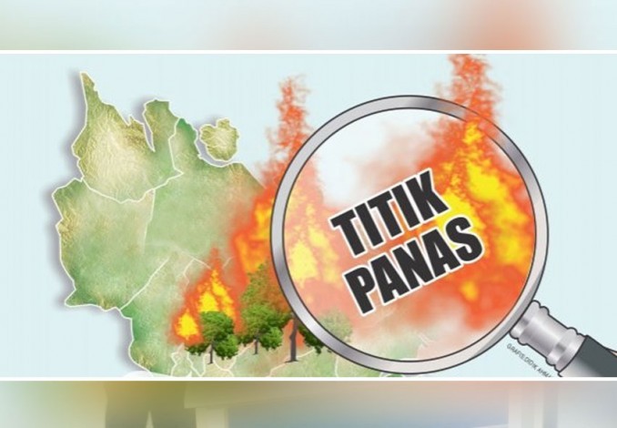 57 Titik Panas Terdeteksi di Riau 