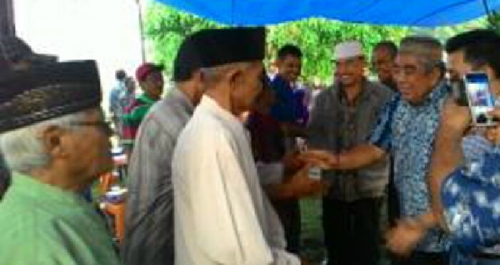Tanpa Didampingi Syamsuar, Arwin AS Tetap Semangat Kampanyekan Pasangan SUARA di Bungaraya