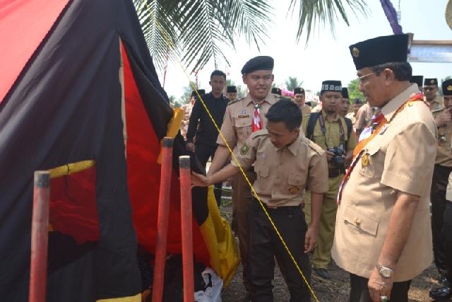 Bupati Inhil Terima Penghargaan Lencana Melati Pramuka