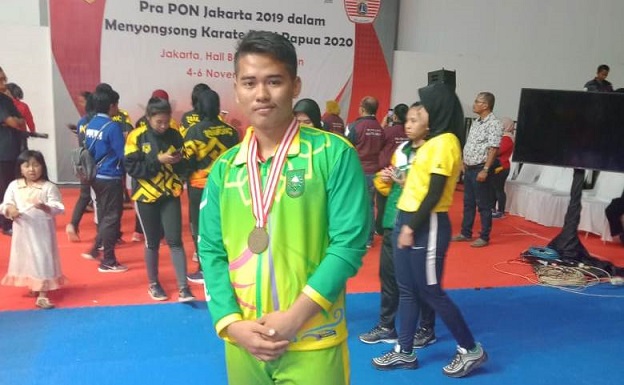 Muhammad Vega, Karateka Inhil Nyatakan Siap Tampil di PON XX