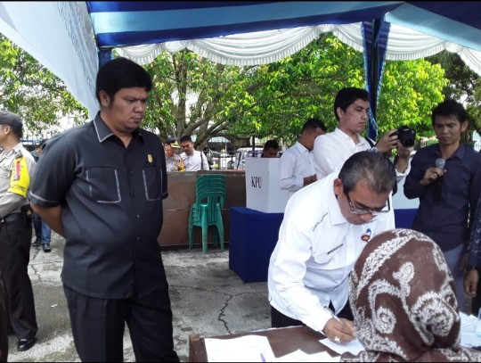 Ketua DPRD Kuansing Ikuti Simulasi Penghitungan Suara Pileg dan Pilpres