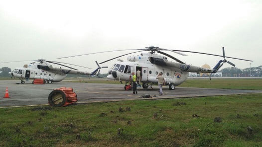 BNPB Kirim Heli MI-8 Tambahan ke Riau 